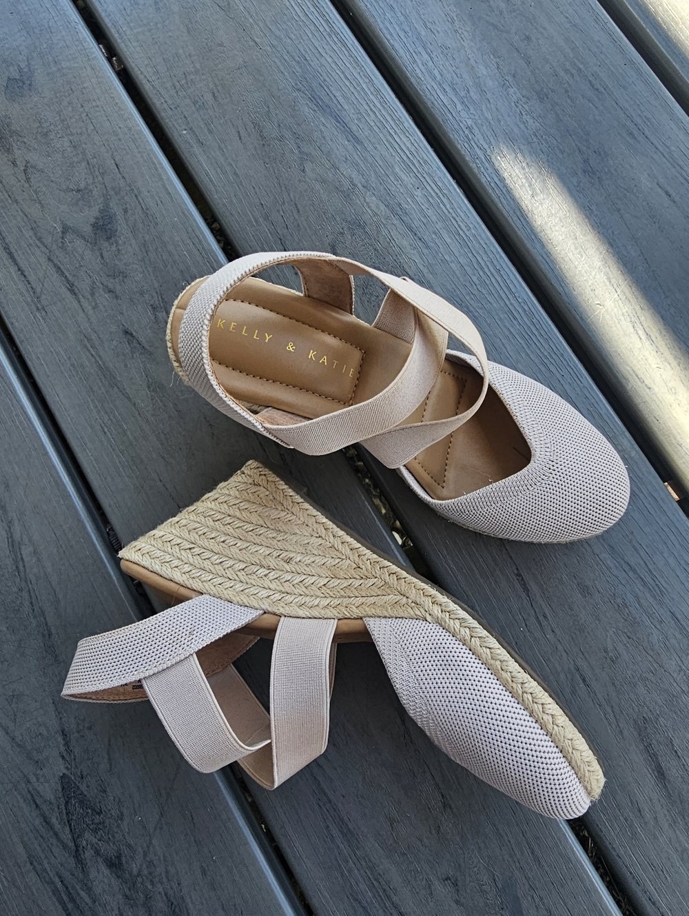 Kelly & Kate wedge sandals sz 7M - Picture 3 of 7